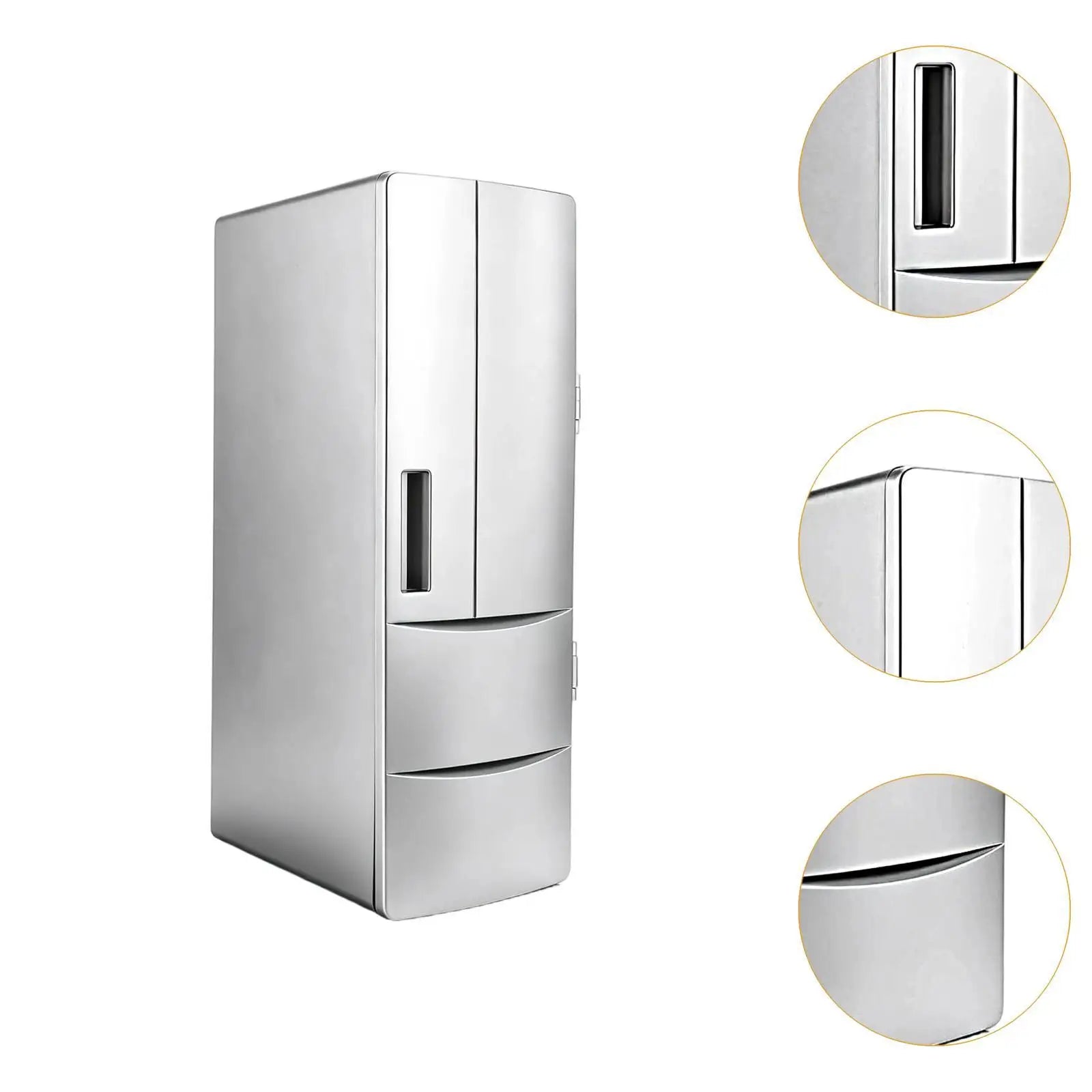 USB Mini Fridge Versatile Drink Can Cooler Warmer for Dorm Bedroom Makeup