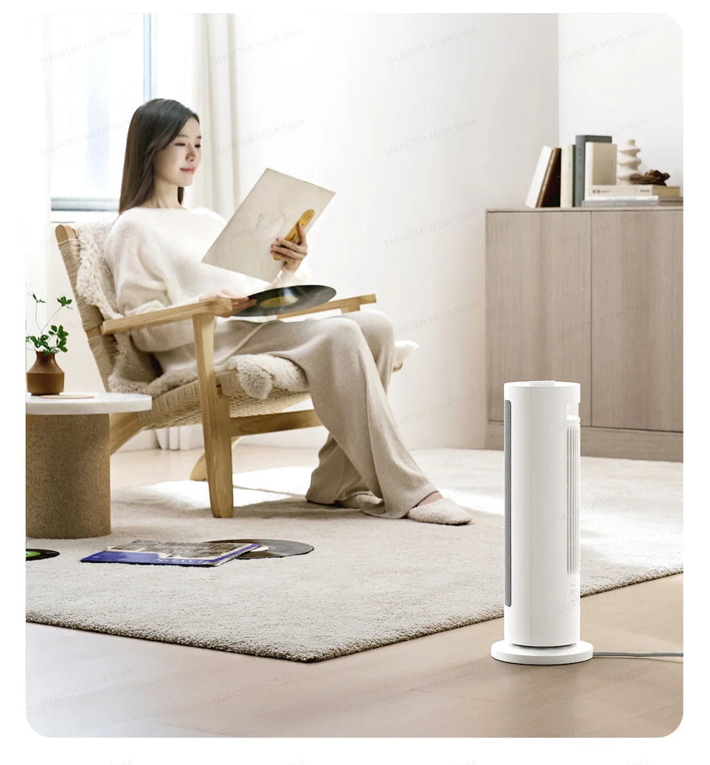 MIJIA Fan Heater,Lightweight and Compact,2,000W High Power,Wide-angle 70°,Multiple Safety Feature,CN Version With Adapter