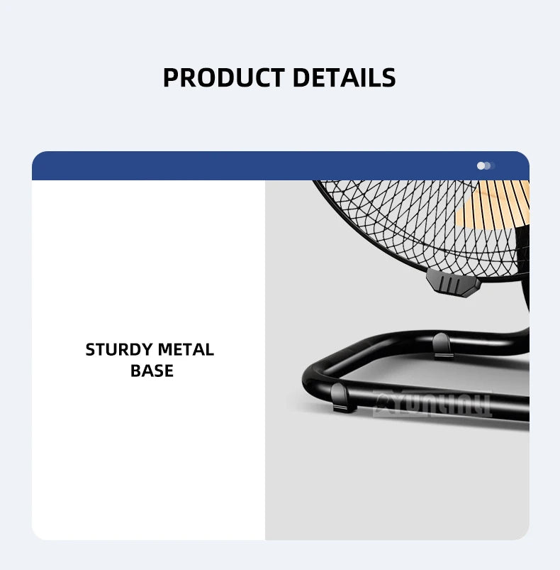 Powerful Electric Fan Industrial Shaking Head Floor Fan 20 inches High-power Table Electric Fan