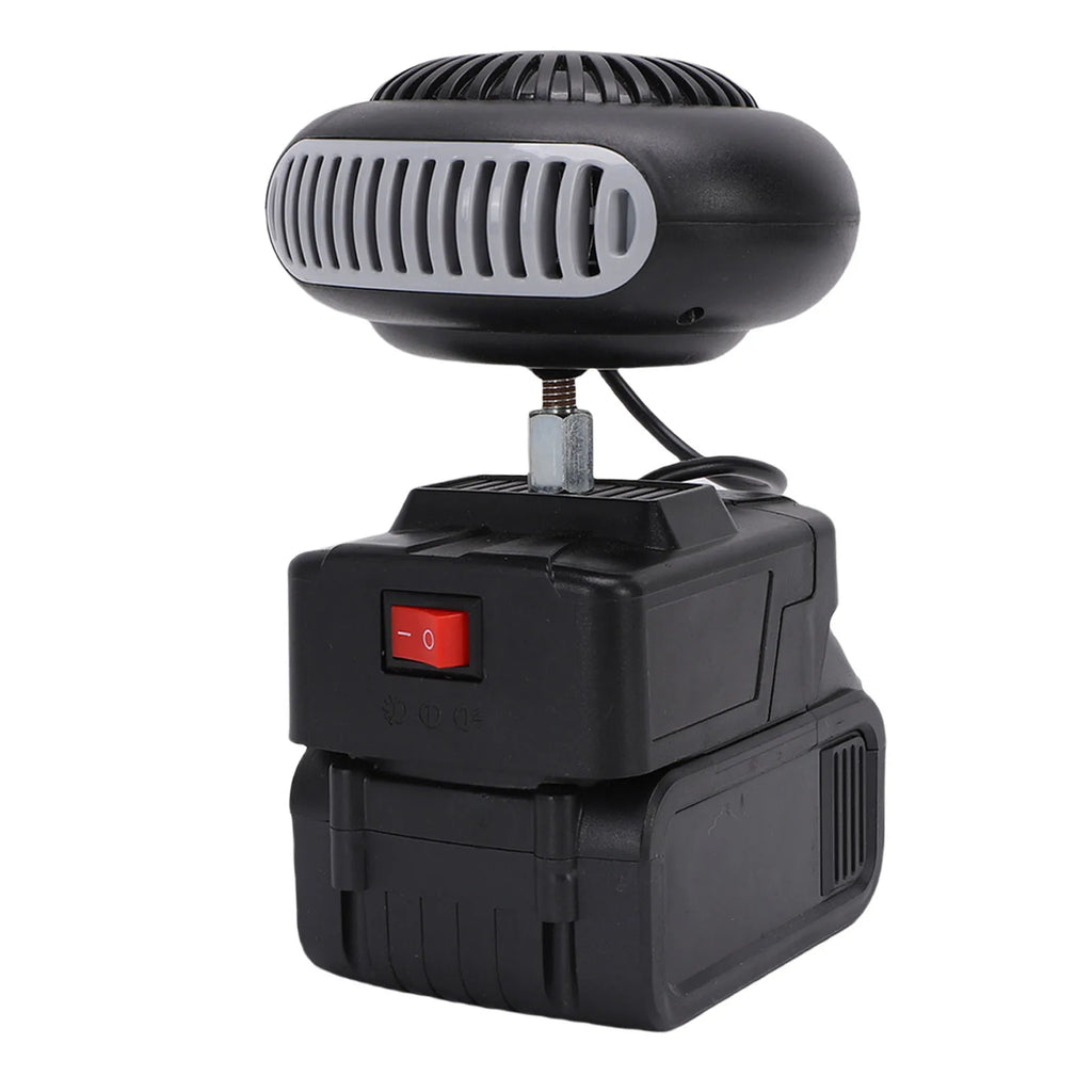Portable Battery Powered Space Heater Cordless Car Heater Defogger Fan Quiet for Car Office Indoor Use