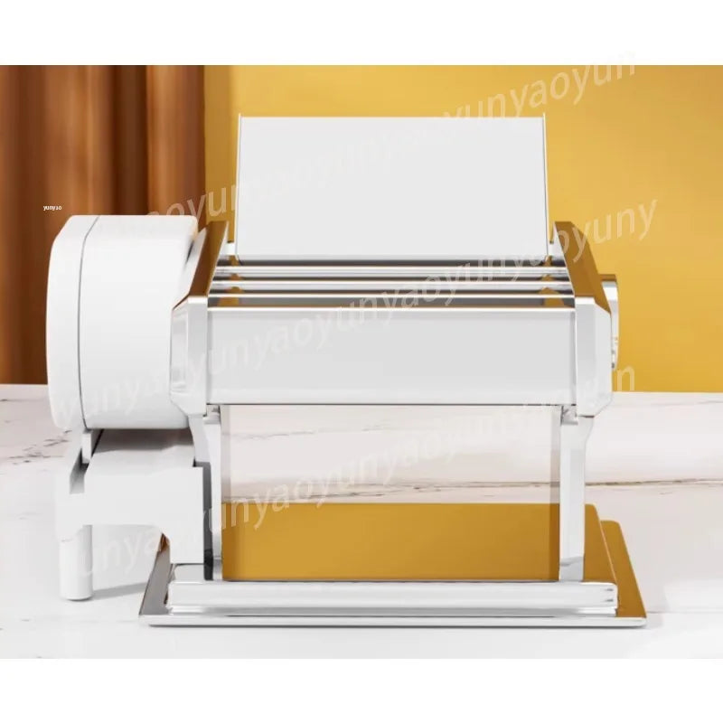 Small Pasta Maker, Manual Noodle Press Machine with Electric Motor, Dumpling Wrapper Maker for Home