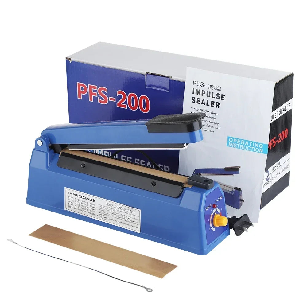 Impulse Sealer Manual Heat Sealer Machine for 8 Inch Plastic Bags Shrink Wrap Bag Sealers Vacuum Sealer Packaging Machine Food