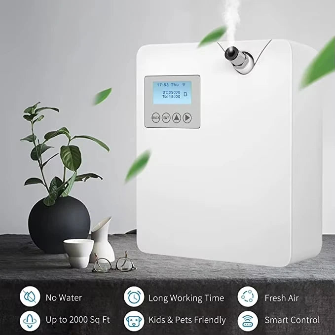 Waterless Aroma Diffuser 300ml WIFI Control Essential Oil Diffuser Timer Function Aromatic Fragrance Device For Home Hotel