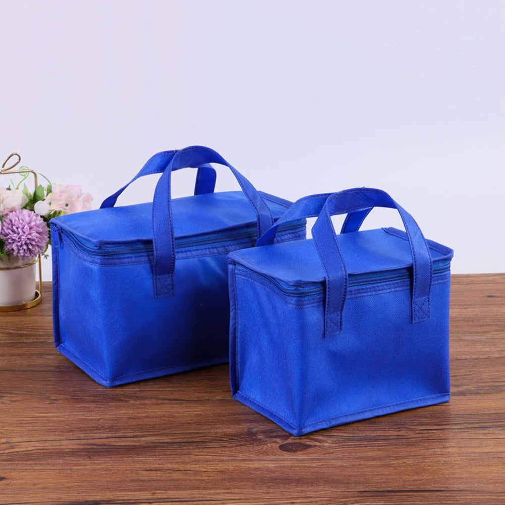 Portable Lunch Cooler Bag Folding Insulation Picnic Pack Food Thermal Bag Drink Carrier Insulated Bag Cookware Beer Storage Bags