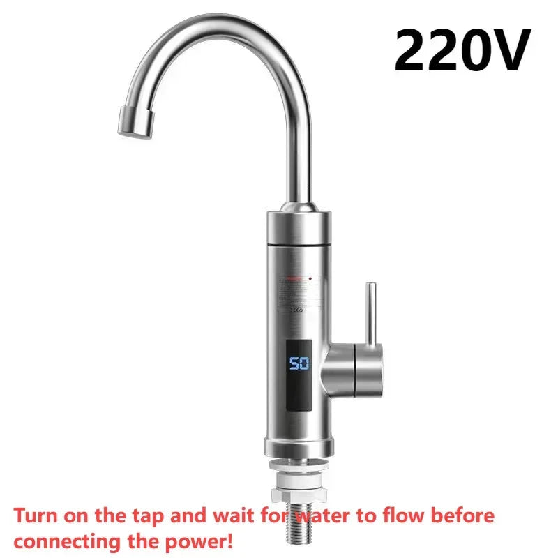 220V 110V 3000W Electric Water Heater Kitchen Faucet Instant Hot Water Faucet Heater Heating Faucet Instantaneous Heaters