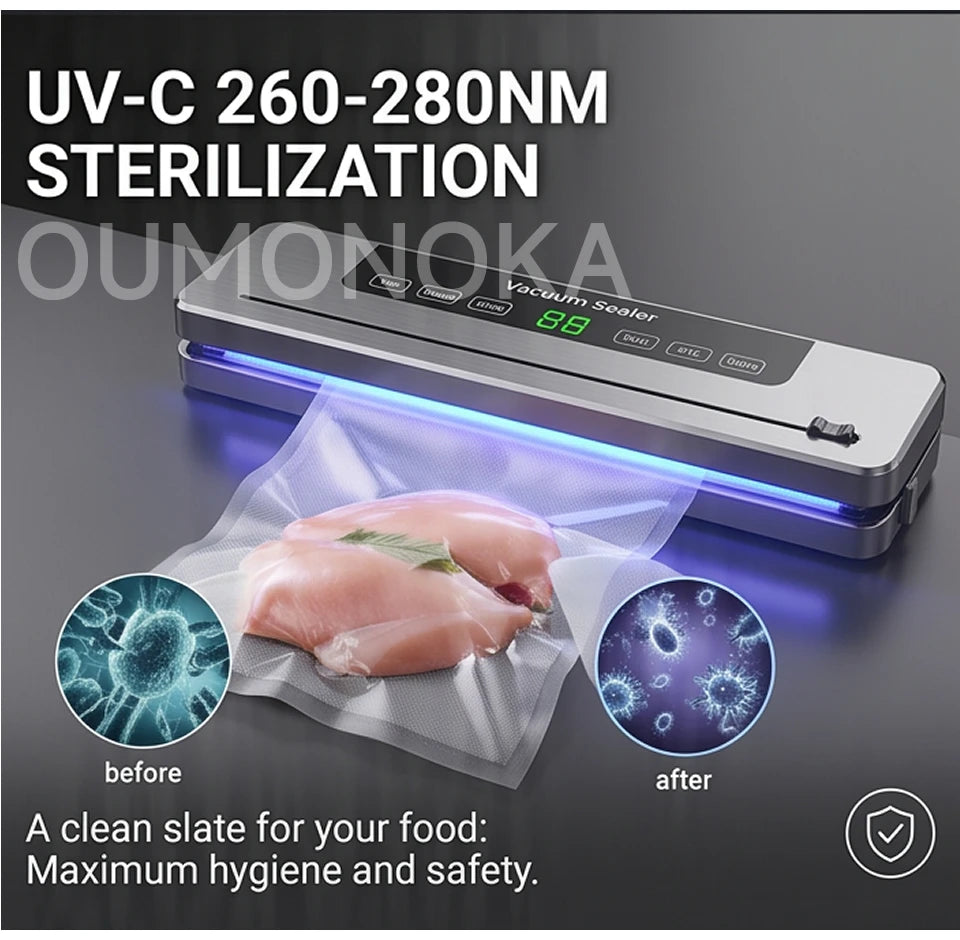 Multi-Mode Food Vacuum Sealer for Vacuumor for Products  Cuisine Packaging Plastic Bag Sealant Kitchen Sealing Machine