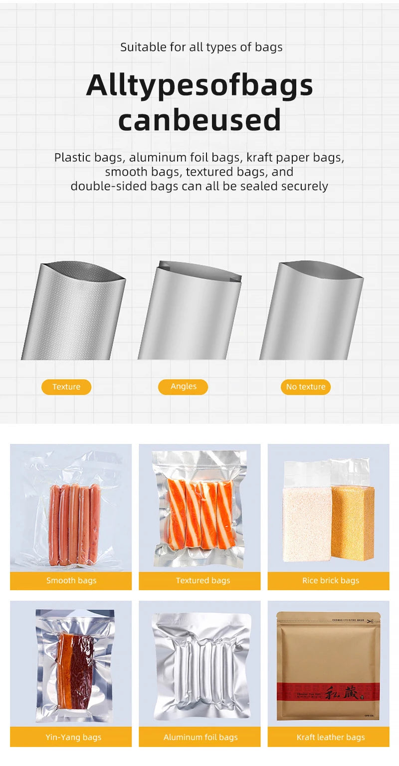 DIVEDEER Commercial Vacuum Sealer for Food Packaging Chamber-Type Vacuum Sealer for Kitchen Meat Preservation
