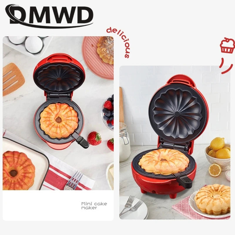 110V/220V Multifunctional Waffle cake maker Non-stick Skillet Mini Omelette Egg burger maker Donut Baker Double-side heating