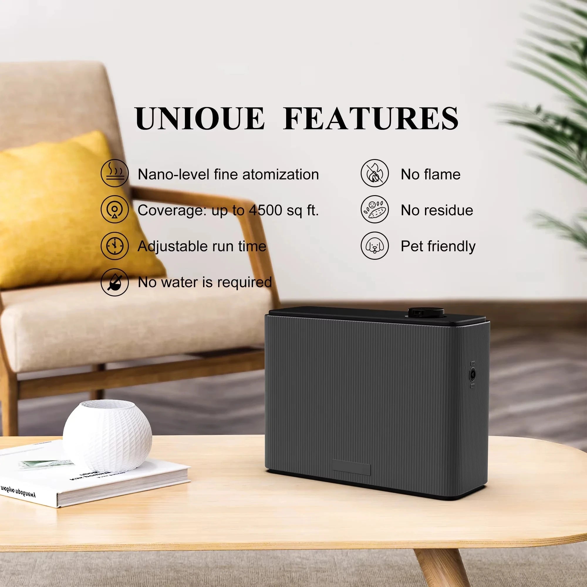 NAMSTE 4000m³ Fragrance Diffuser Smart Timing Scent Air Machine For Home Hotel Spa HVAC Aroma Diffuser Electric Air Freshener