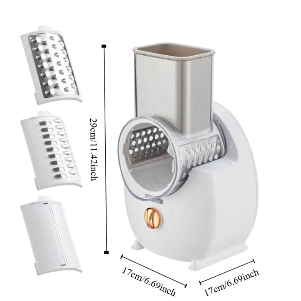Automatic Electric Rotary Vegetable Shredder Efficient Cordless Vegetable Slicer Effort-saving Cheese Grater Restaurant