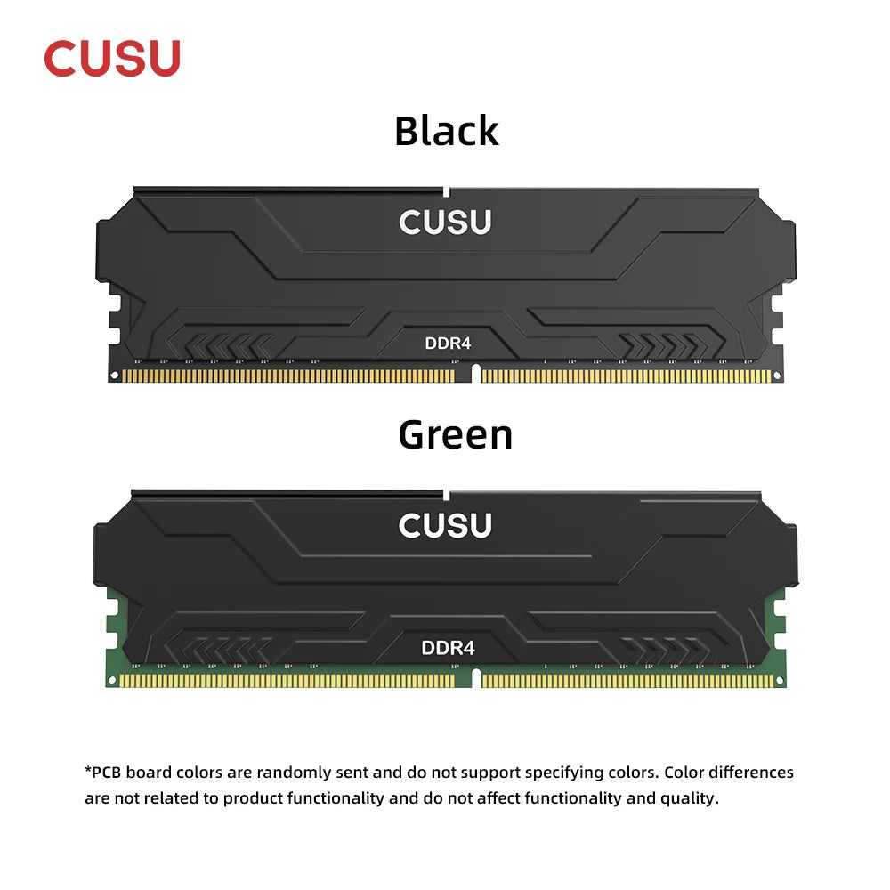CUSU DDR4 Desktop Memory 3200MHz DDR4 RAM 8GB 16GB 8GBx2 16GBx2 1.35V/ 1.2V UDIMM for Motherboard