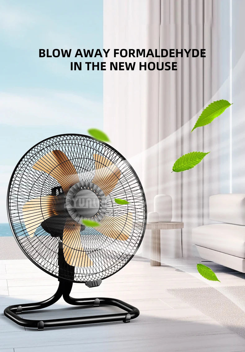 Powerful Electric Fan Industrial Shaking Head Floor Fan 20 inches High-power Table Electric Fan