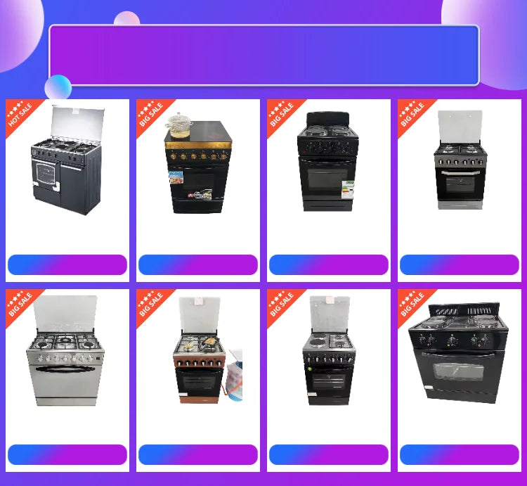 Gas Stove,Standalone Burner,Kitchen Baking Oven,Stainless Steel,Multifunctional Oven,Reinforced Glass Panel with Grill