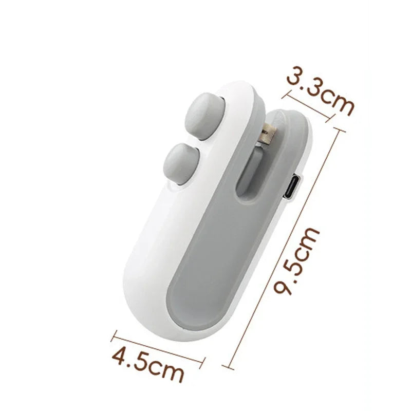 2 In 1 Sealer Cutter Multifunctional Mini Bag Sealer Portable Resealer Machine Handheld Bag Sealing Machine for Plastic Bags