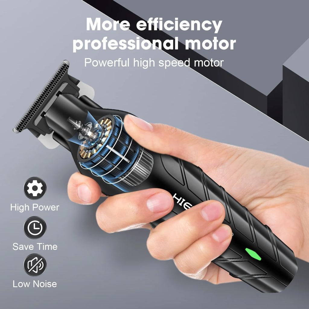 Hiena 212 Professional Hair Cutter Mans Hair Clipper Set Metal Electric Cordless Hair Trimmer for Barber LCD Display Hair Cutt