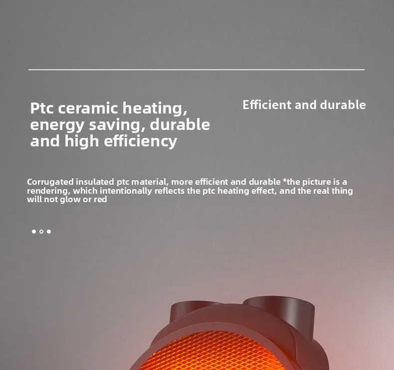 2000W Portable Electric Space Heater with Fan Adjustable Thermostat 2 Heat Settings + Fan Mode Overheat & Tip-Over Protection