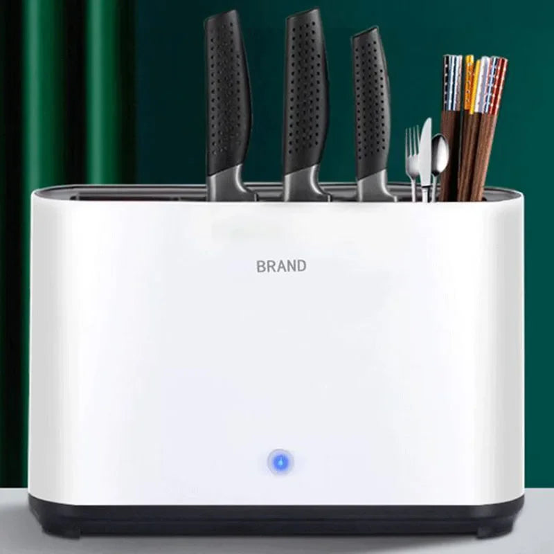 New UV Ultraviolet Knife Chopsticks Disinfection Machine Household Kitchen Sterilization Storage Drying Integrated Disinfection