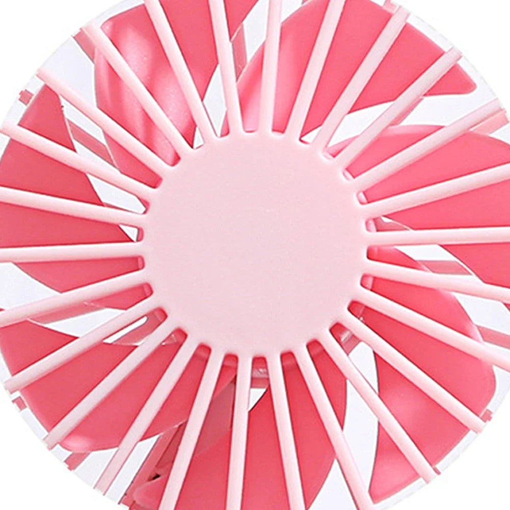 Mini Handheld Small Fan 3 Gears Portable Silent Office Desk Student on Dormitory Charging Outdoor Hand Holding Fan Small
