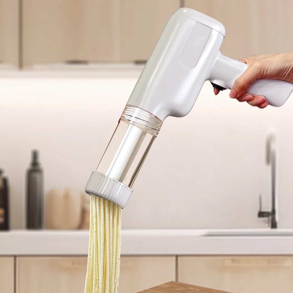 USB Cordless Electric Pasta Maker Machine Automatic Pasta Noodle Maker Portable 6 Molds for Home Kitchen Gadget 제면기 국수기계