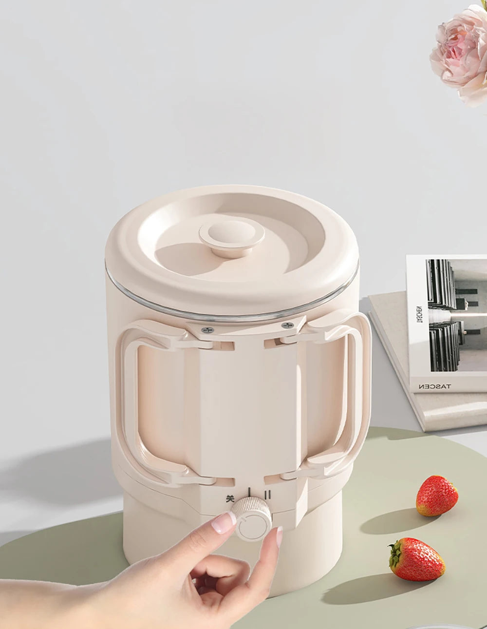 New 800ml Small Portable Electric Kettle Foldable 3 in 1 Multifunctional Travel Electric Kettle Household Rice Cooker Hot Pot