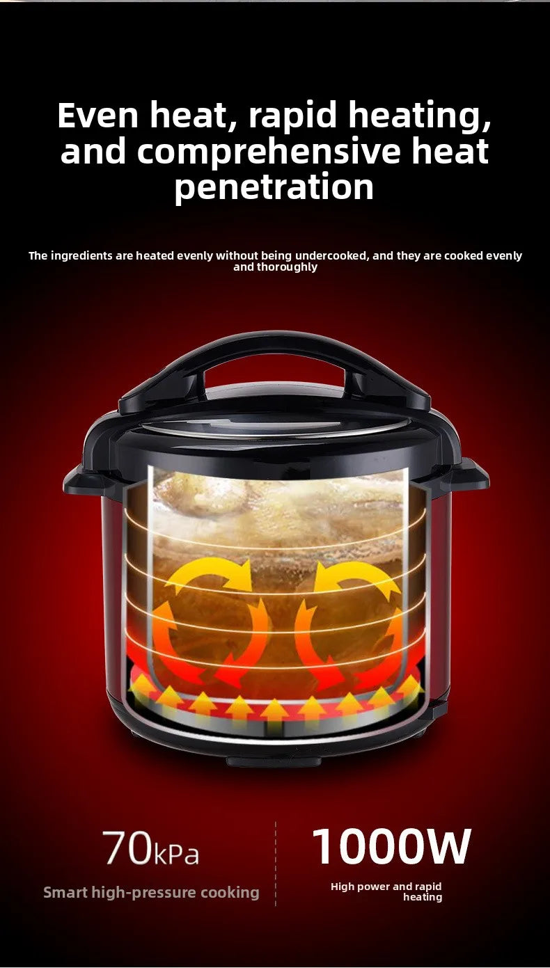 Large Capacity Automatic Electric Pressure Cooker Intelligent Multi-Function Home Use Rice Cooker Appointment Function