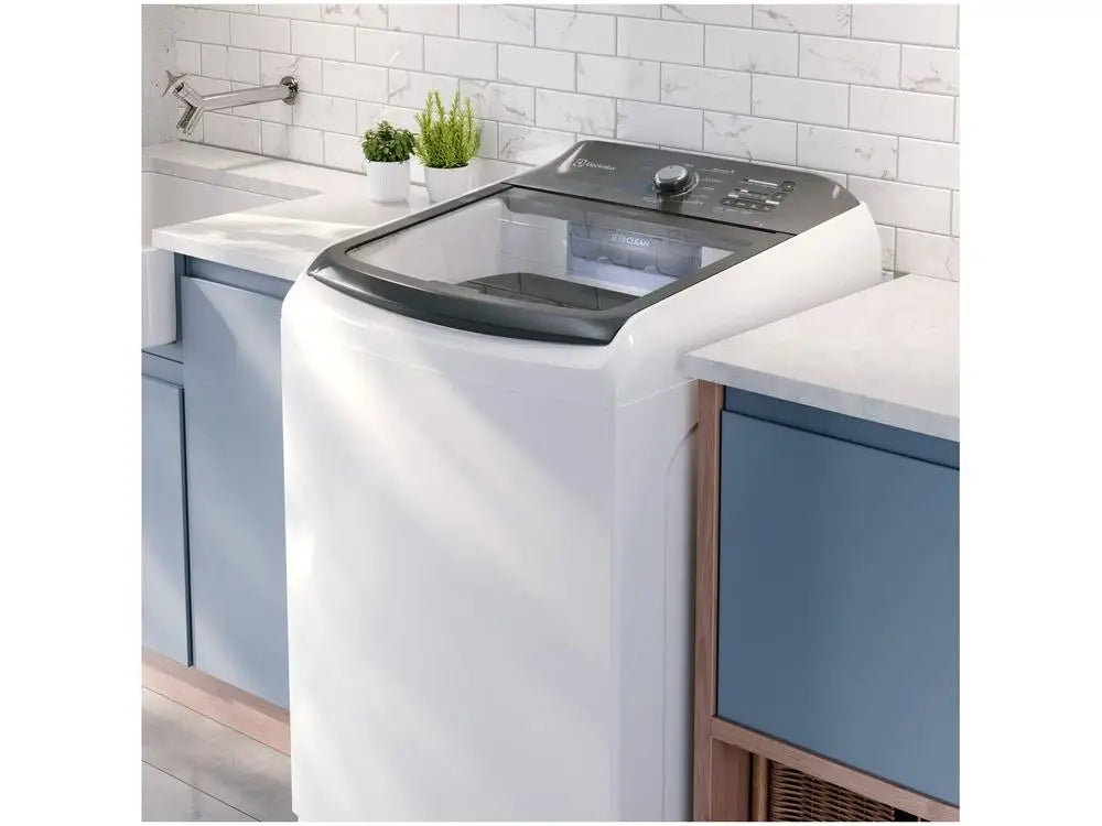 Electrolux 18kg Stainless Steel Basket Washing Machine 11 Washing Programs White Efficient Lee18 - 220V