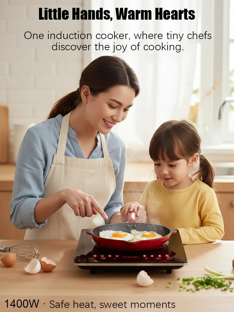 Portable Induction Cooker Sonifer SF-3048 1400W Electric Stove Single Heating Plate Timer Function Overheat Protection
