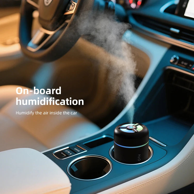 2025 New Portable Colorful Humidifier for Car Home USB Mini Air Humidifier with LED Night Light Silent Ultrasonic Humidifier