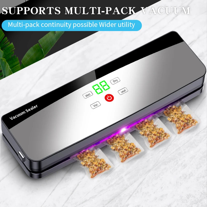 Rechargeable Wireless Portable Vacuum Sealer Multi-Pack with Sealing Countdown Display Touch Waterproof Buttons C715
