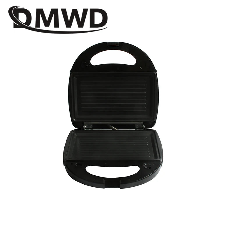 DMWD 3in1 Electric Mini Egg Waffle Sandwich Maker Grilling Plates Breakfast Baking Machine Panini Toaster Bread Frying Pan EU