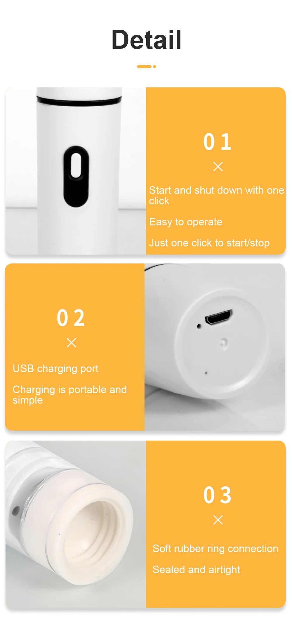 Air Vacuum Pump Automatic Food Sealing Air Pump USB Rechargeable Sealer Pump For Food Handheld Dry/wet Food Sealer Pump