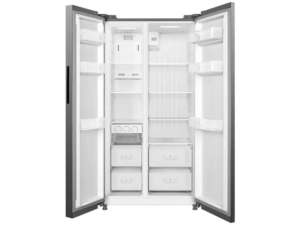 Midea Smart Frost-Free Side-by-Side Refrigerator, Stainless Steel, 511L, MDRS710FGD46 - 110V