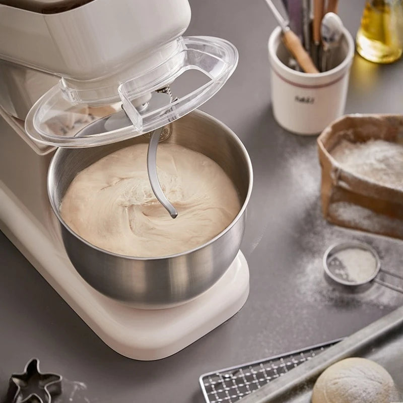 Bear Stand Mixer Small Household Dough Maker Kneading Machine Multifunctional Automatic All-in-One for Mixing & Whisking