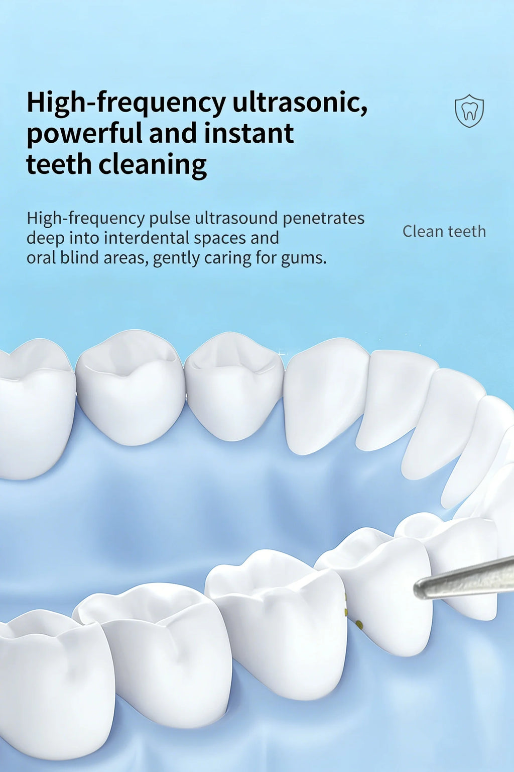 Ultrasonic Teeth Cleaning Kit with Camera  for Effective Stain Removal Surface Cleaning Gum Care Tools for Home