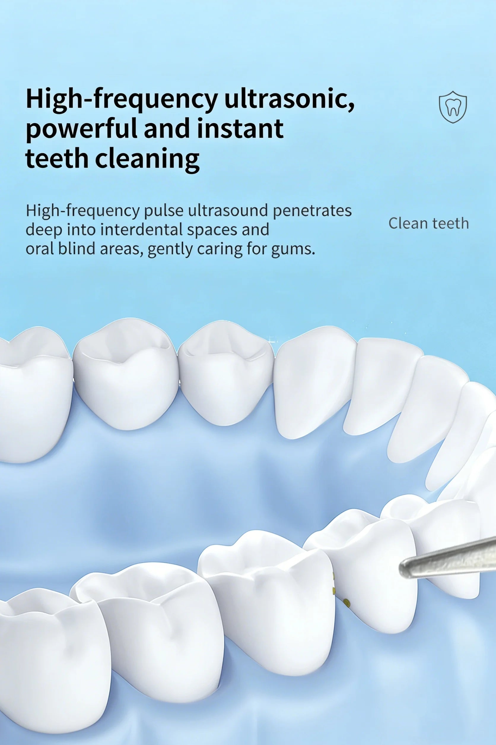 Ultrasonic Teeth Cleaning Kit with Camera  for Effective Stain Removal Surface Cleaning Gum Care Tools for Home