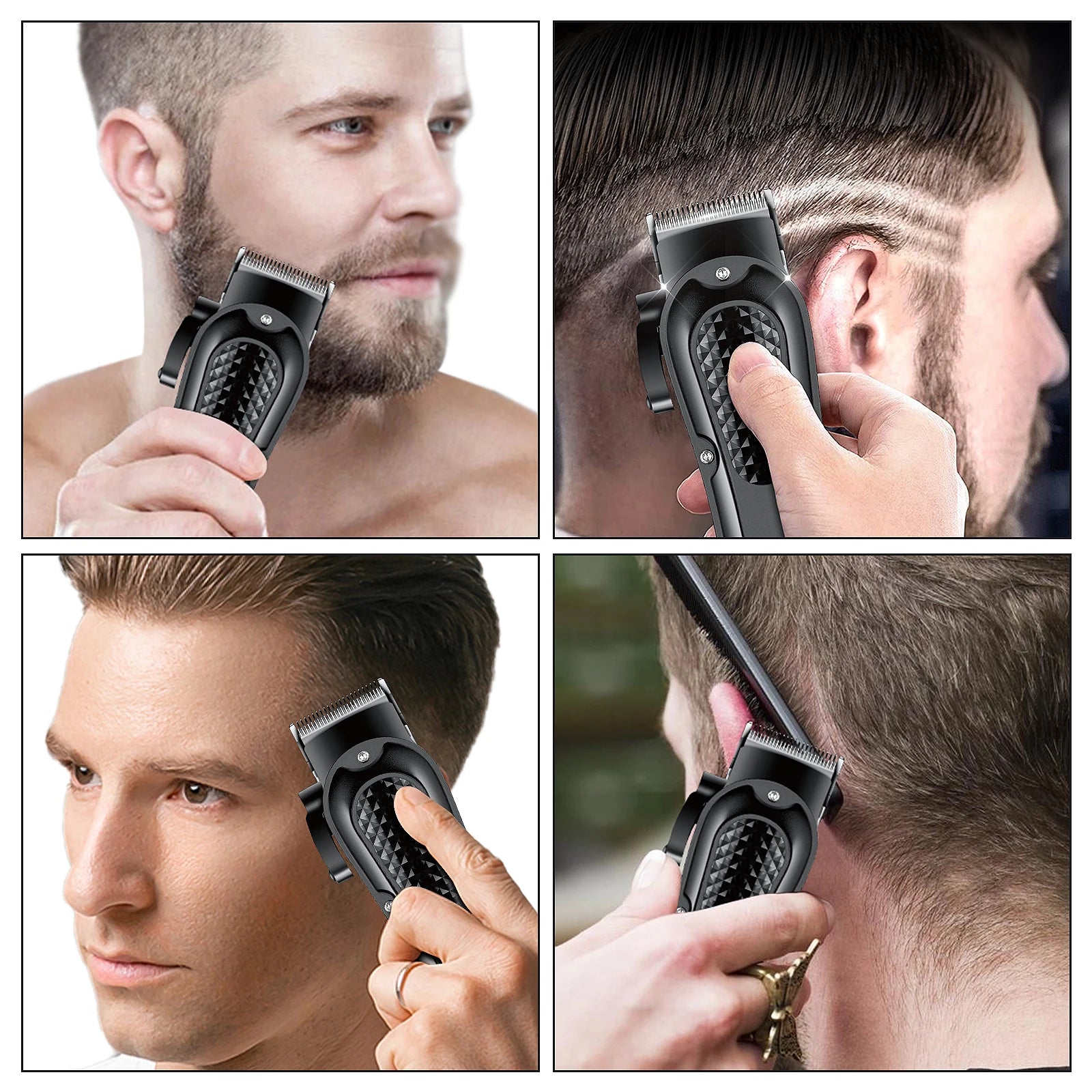 Hiena 212 Professional Hair Cutter Mans Hair Clipper Set Metal Electric Cordless Hair Trimmer for Barber LCD Display Hair Cutt