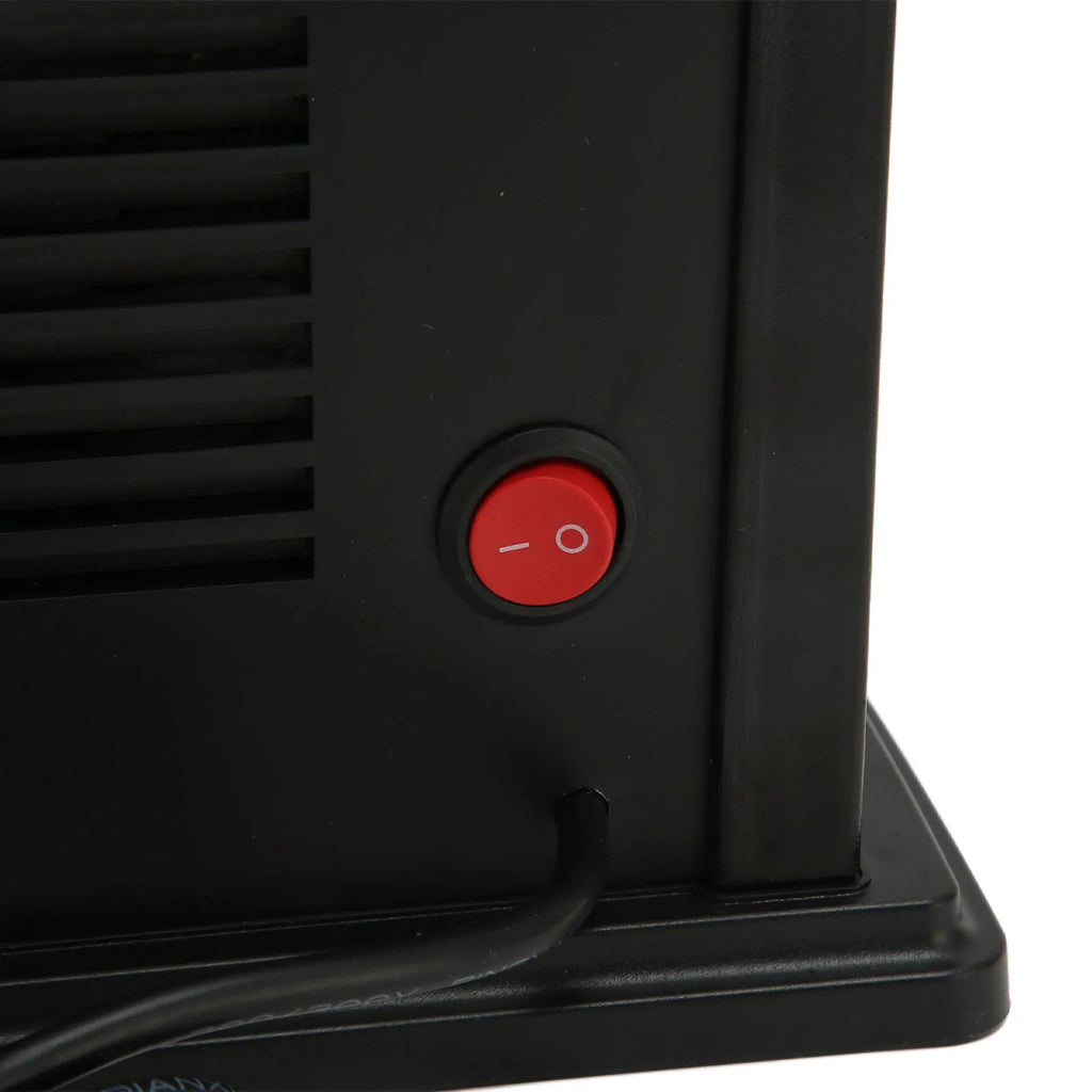 Mini Electric Fireplace Heater Simulated Flame Quiet Operation Portable Heating  Warmer Fan Space Heater with Remote Control