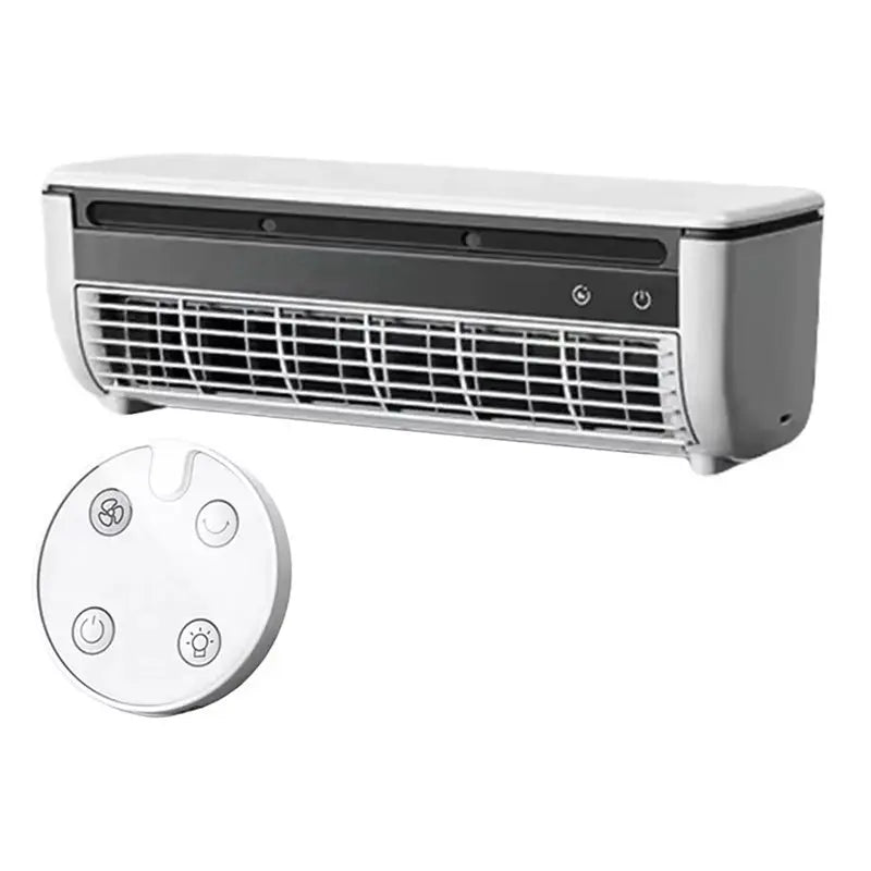 【KITCHEN GADGET】Wall-Mounted Mini Air Cooler Leafless Quick Cooling Fan Conditioner Wireless Quiet Electric With Remote Control