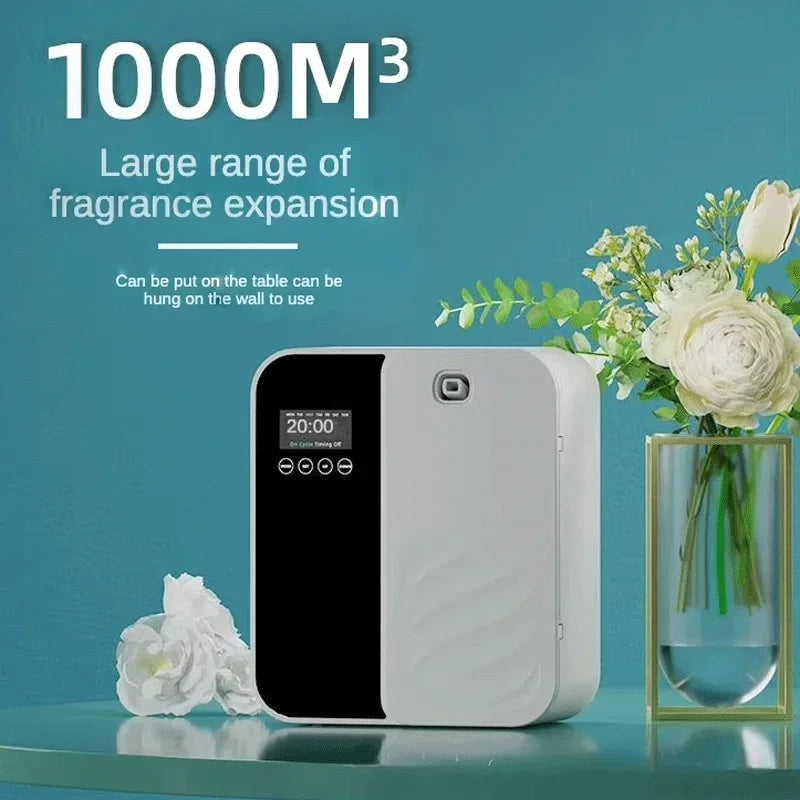 1000m³ Electric Smell Distributor Bluetooth Wall Mounted Fragrance Diffuser Professional Aroma Diffuser Electric Smell for Home