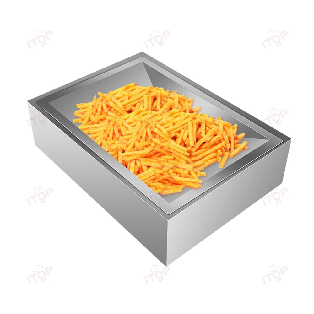 ITOP French Fry Dump Station French Fries Oil Filtering Station Potato Chips Tray Fried Food Stacking Plate 52*37.5*14 cm