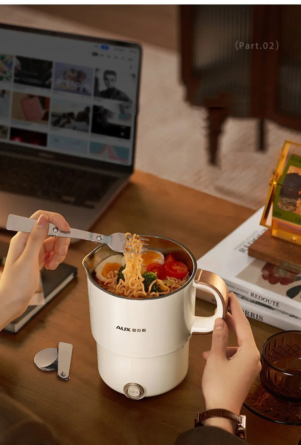 800ml Foldable Electric Kettle, Portable Cooking Pot, Multi Stove Travel Kettle, Tea Pot, Heating Cup, 304 Stainless Steel Slow