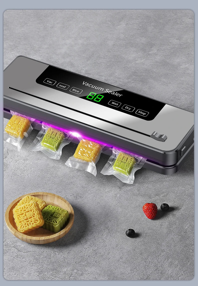 30CM Electric Vacuum Sealer Machine with Cutter Kitchen Food Saver Packaging Bags Commercial Vacuum Food Sealing Cocina