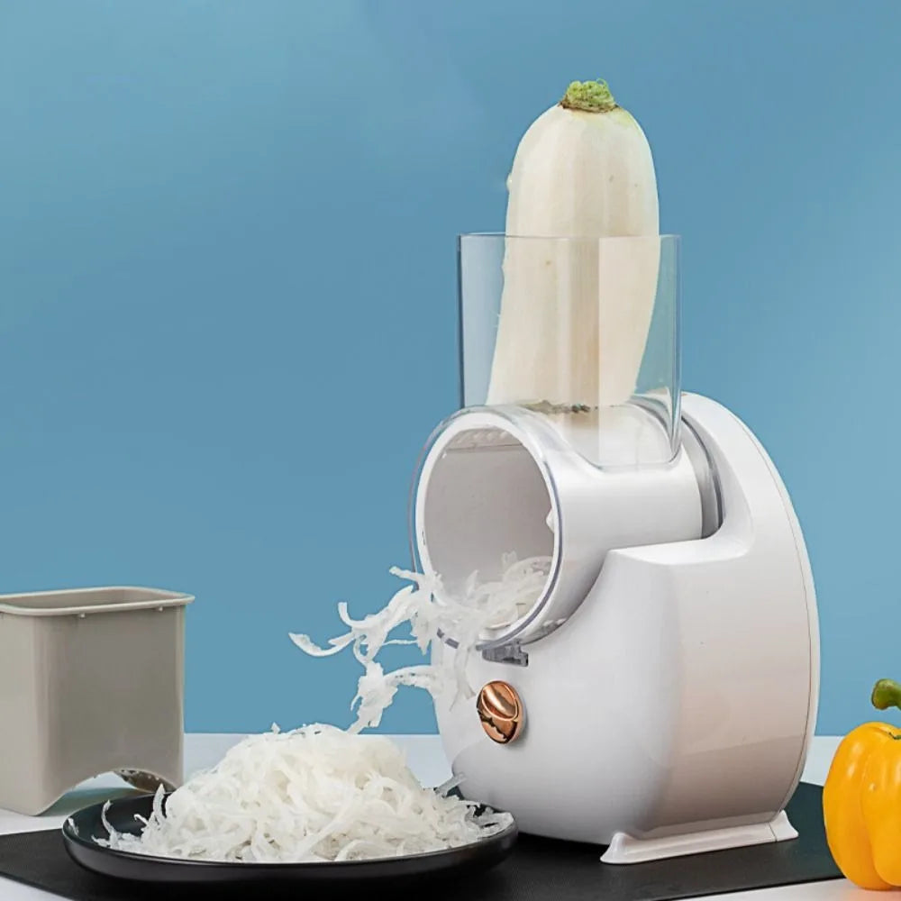 Automatic Electric Rotary Vegetable Shredder Efficient Cordless Vegetable Slicer Effort-saving Cheese Grater Restaurant