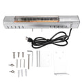 Electric Infrared Heater Indoor Outdoor IP65 Waterproof Energy Efficient Aluminum Alloy Wall Mounted Patio Heater for Backyard