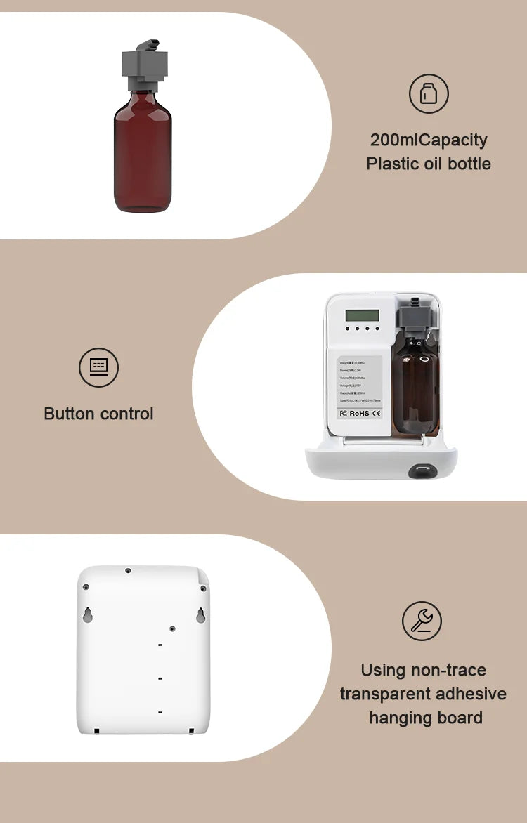 NAMSTE 500m³ Aroma Diffuser Electric Aromati Oasis 200ML Essential Oil Capacity Air Freshener Smart bluetooth control Diffuser