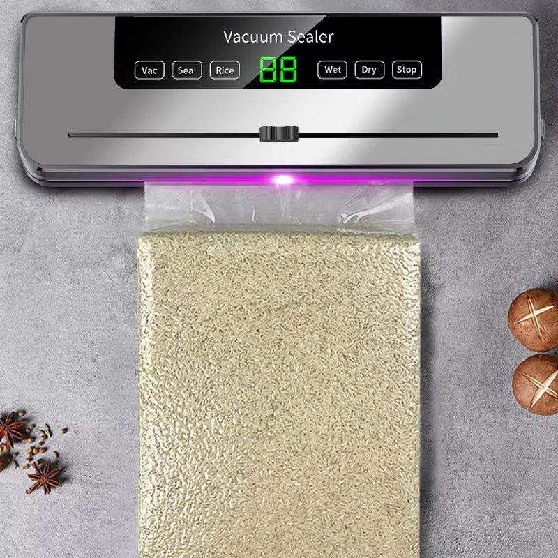 30CM Electric Vacuum Sealer Machine with Cutter Kitchen Food Saver Packaging Bags Commercial Vacuum Food Sealing Cocina