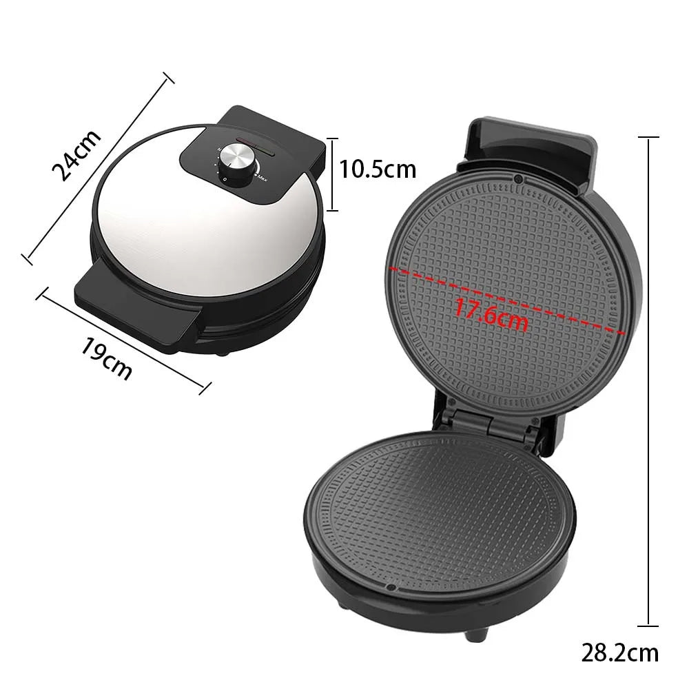 New 220V Household DIY Ice Cream Cone Machine Portable Breakfast Crispy Roll Machine 1000W Electric Pancake Machine