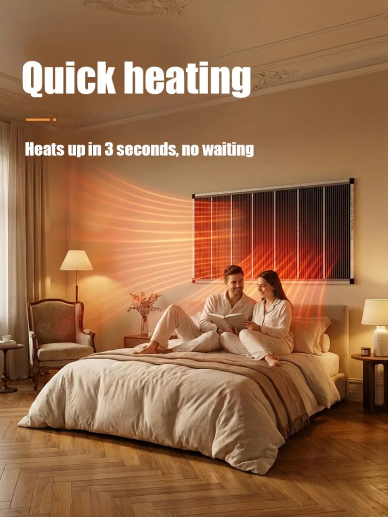 Energy Saving Graphene Heater Wall Mounted Fast Electric Heating Panel Far Infrared Heating Plate For Living Room Bedroom Office