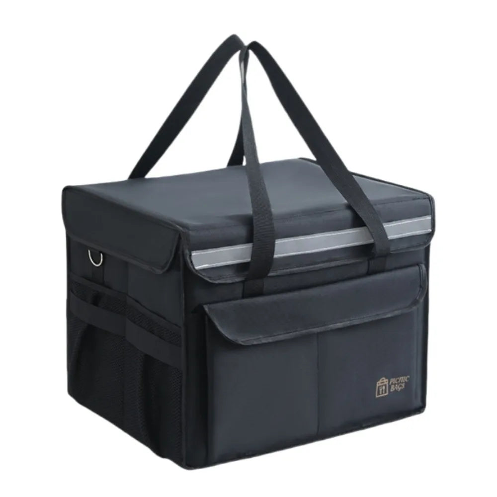 Portable Large Capacity Thermal Insulation Bag Thicken Fruit Container Food Delivery Bag Cooler Storage Bag Outdoor Camping