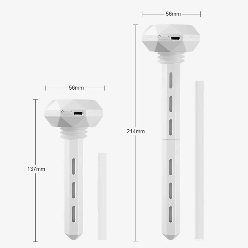 Mini Portable Ultrasonic Humidifier with LED Lamp USB Aroma Diffuser Car Air Purifier Anion Mist Maker Home Romantic Atmosphere